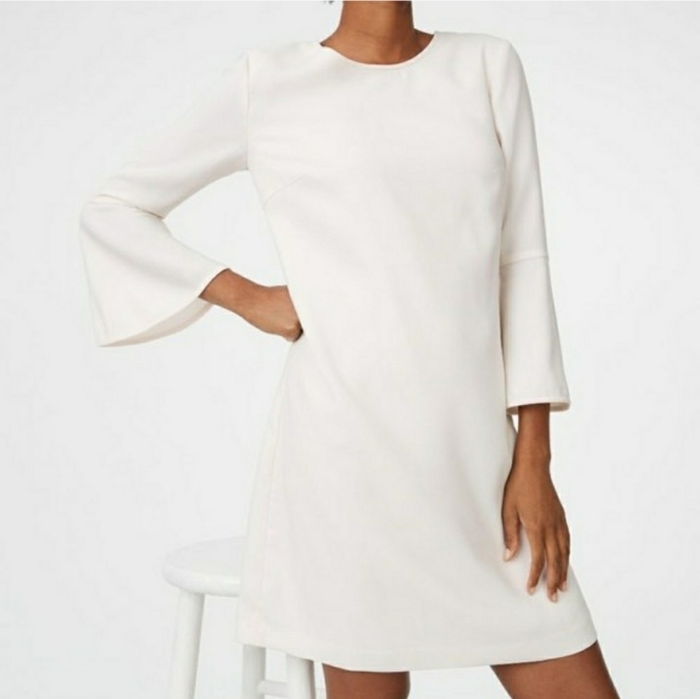 Club Monaco Larchye Dress Off White/Blanc Casse Size 4